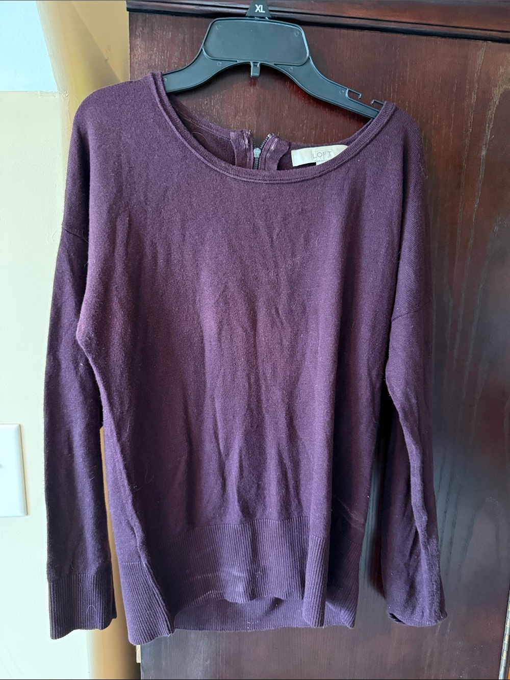 LOFT Plum Crewneck Sweater